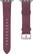 Left. Platinum™ - Soft Leather Watch Strap for Apple Watch™ 38mm and 40mm - Maroon.