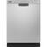 Front. GE - Front Control Built-In Dishwasher with Stainless Steel Tub, 50dBA - Stainless Steel.