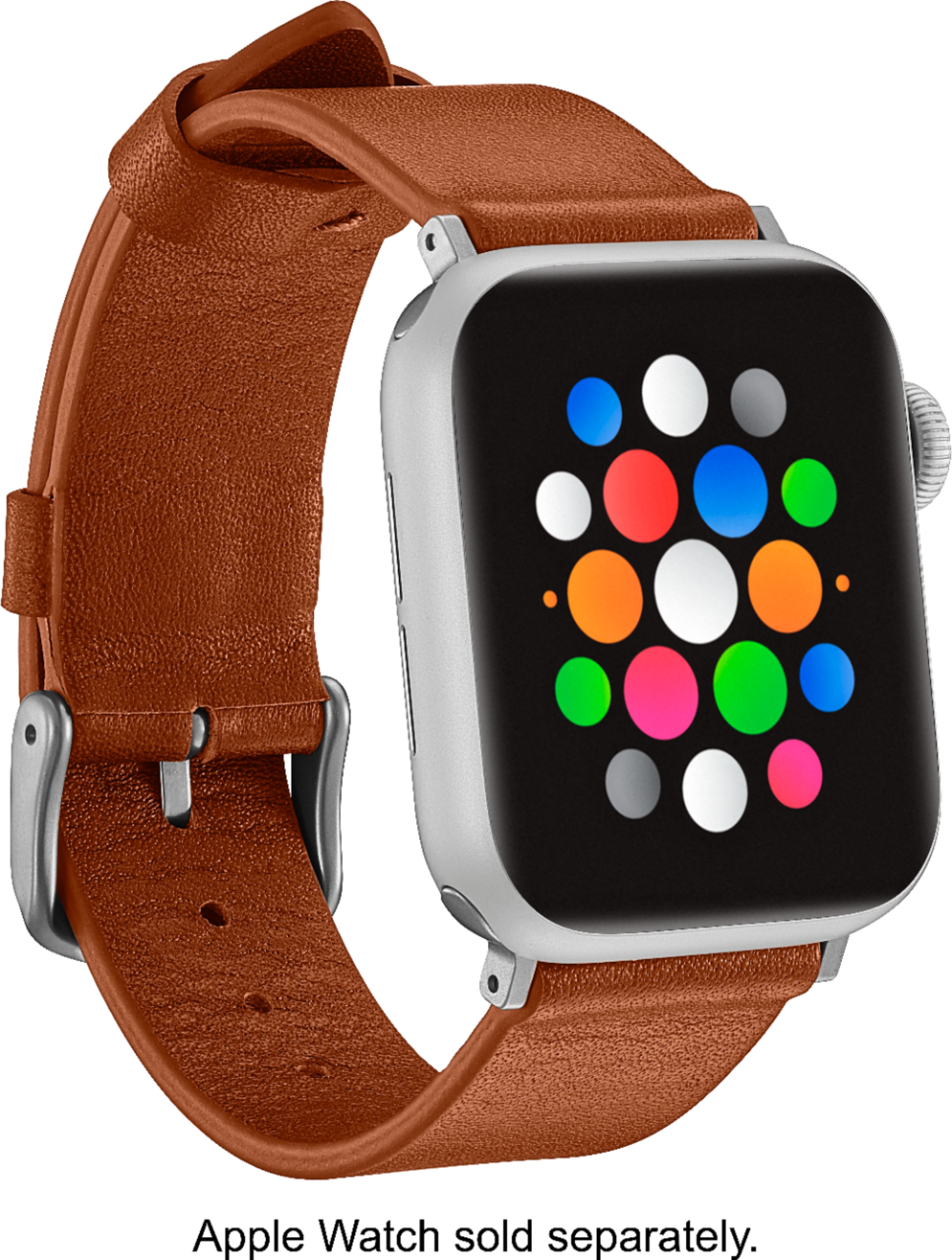 Platinum™ Horween Leather Band for Apple Watch 38mm - Best Buy