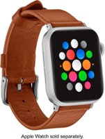 Platinum™ - Horween Leather Band for Apple Watch™ 38mm, 40mm, and 41 mm - Copper - Angle_Zoom