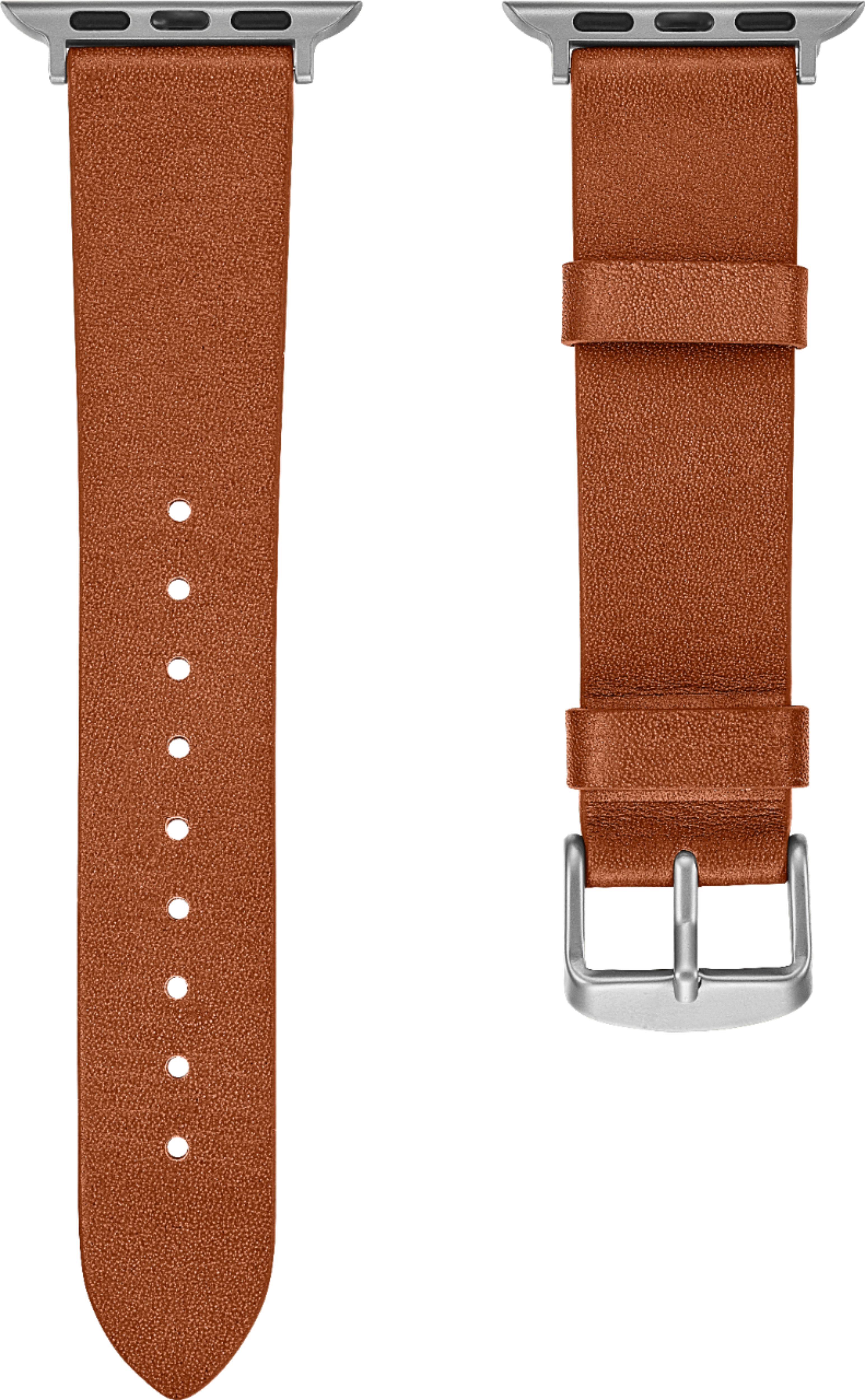 AffinityBands Game Time St. Louis Blues Leather Apple Watch Band Tan / 38/40/41mm / Short