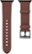 Left Zoom. Platinum™ - Horween Leather Band for Apple Watch™ 42mm, 44mm and 45mm - Bourbon.