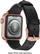 Alt View 15. Platinum™ - Horween Leather Band for Apple Watch 38mm, 40mm, Apple Watch Series 7 41mm and Apple Watch Series 8 41mm - Black.