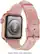 Alt View 14. Platinum™ - Leather Band for Apple Watch 38mm, 40mm, 41mm and Apple Watch Series 8 41mm - Pink.