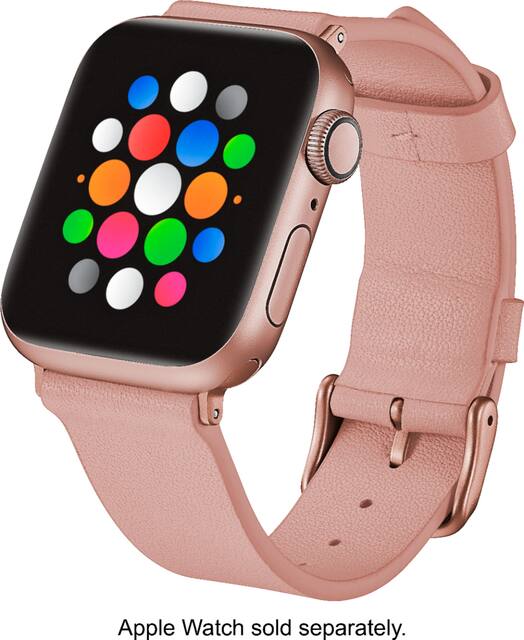 Platinum leather apple watch band best sale