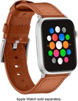 Platinum™ - Horween Leather Band for Apple Watch™ 42mm, 44mm, 45mm - Copper - Angle_Zoom