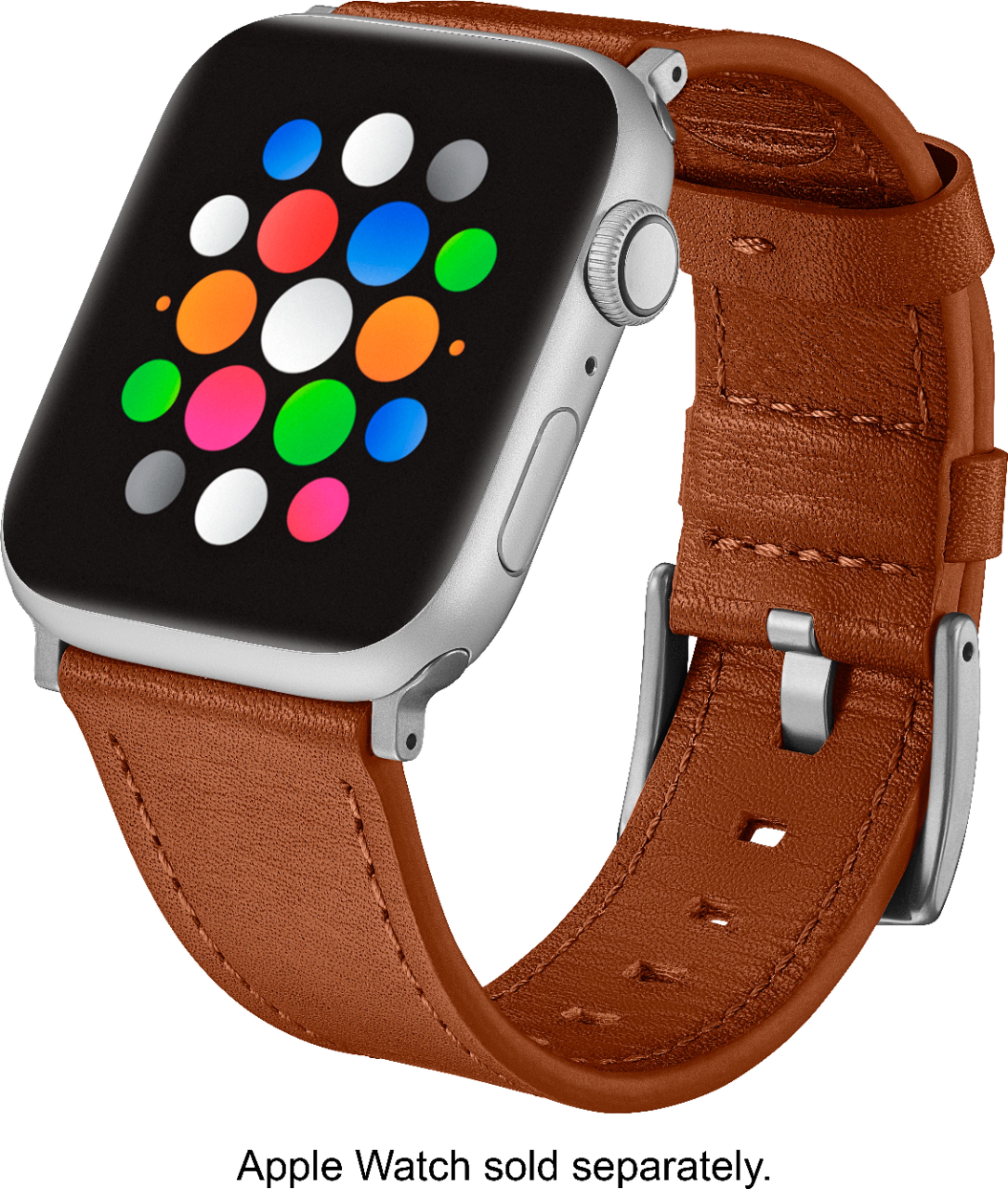 Left View: Sport Band for Apple Watch™ 40mm - Pink Sand