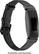 Angle. Platinum™ - Horween Leather Band for Fitbit Inspire and Inspire HR - Black.