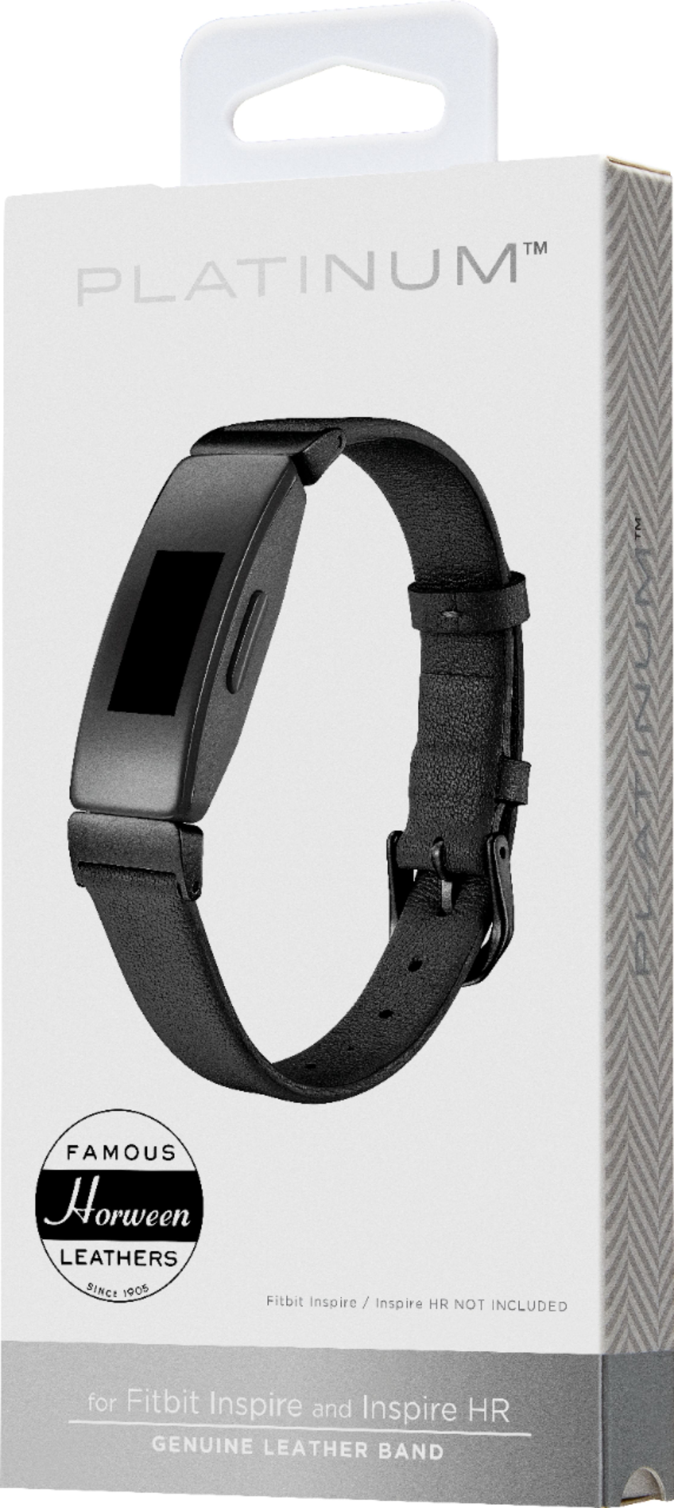 Best Buy: Platinum™ Horween Leather Band for Fitbit Inspire and