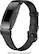 Left. Platinum™ - Horween Leather Band for Fitbit Inspire and Inspire HR - Black.