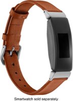 Platinum™ - Horween Leather Band for Fitbit Inspire and Inspire HR - Copper - Angle_Zoom