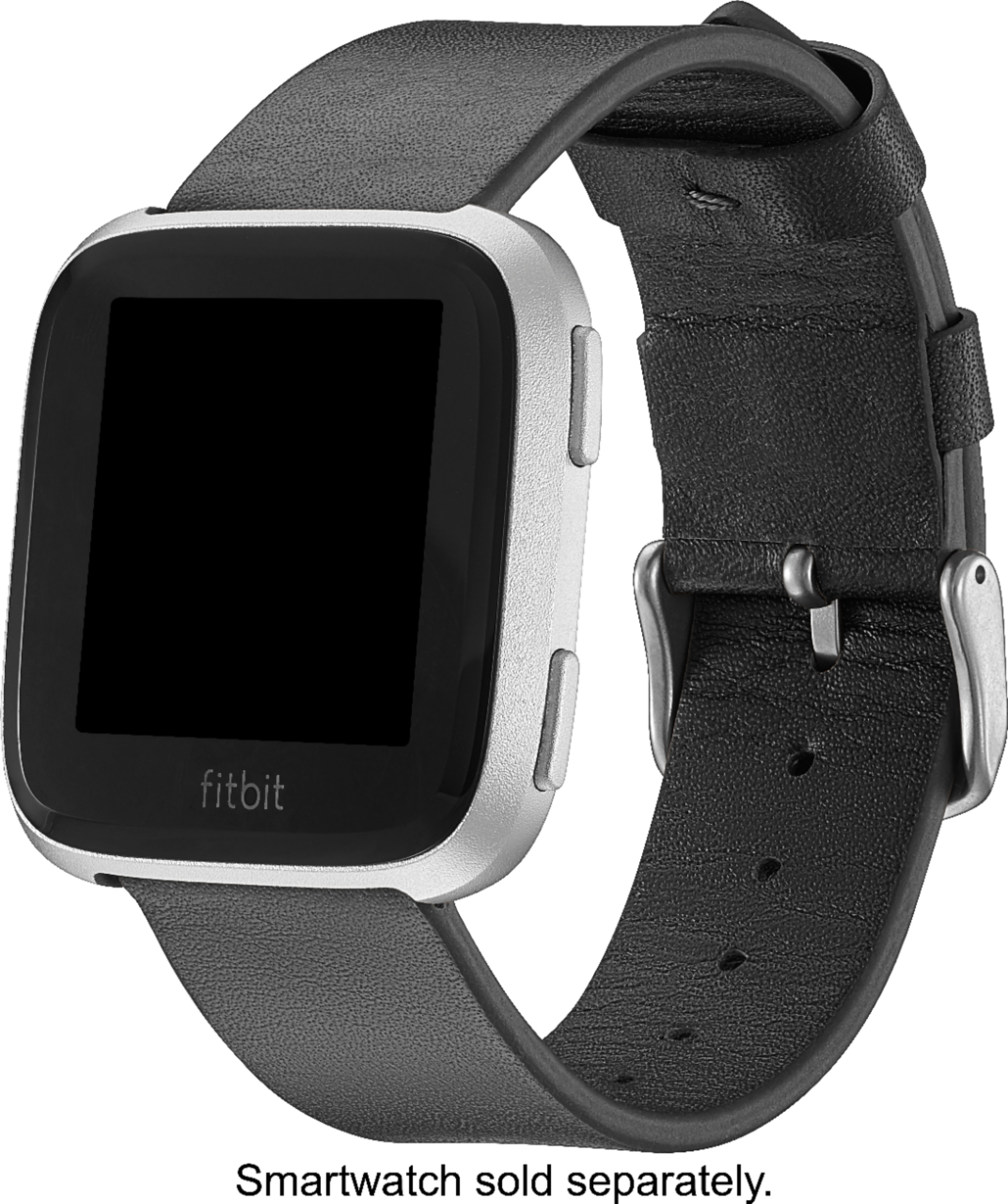 Customer Reviews: Platinum™ Horween Leather Watch Band for Fitbit Versa ...