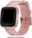 Alt View 12. Platinum™ - Leather Watch Band for Fitbit Versa 2, Fitbit Versa and Fitbit Versa Lite - Pink.
