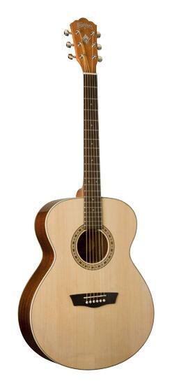 Front. Washburn - Harvest Series 6-String Grand Auditorium Acoustic Guitar - Natural.
