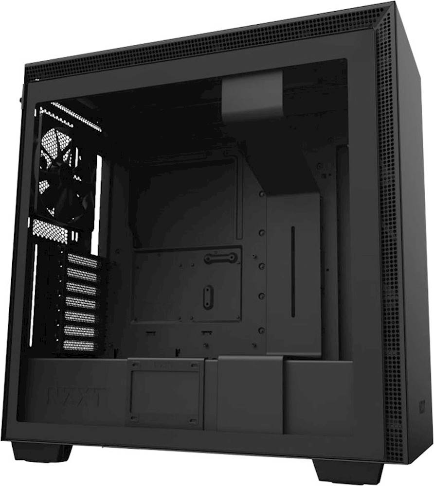 NZXT - H710 eATX Mid-Tower Case with Tempered Glass - Matte Black
