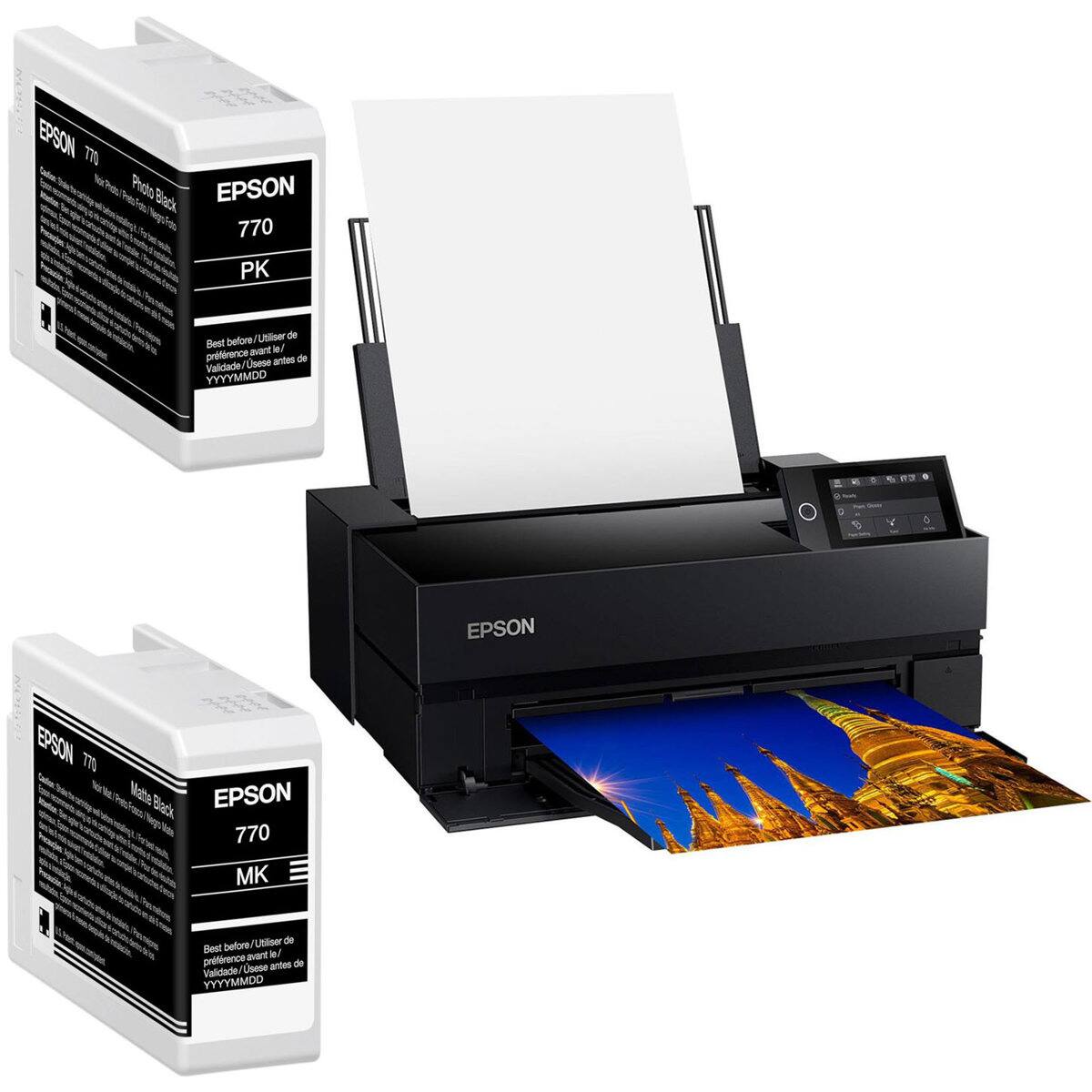 EPSON 770 Photo Black EPSON 770 PK

Utiliser de Best before avant le/ prtrence Usese antes de Validade YYYYMMDD

A)

B 03
Fresh -
B
Y
EPSON
EPSON 770 Matte Black EPSON 770