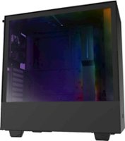NZXT - H510i Compact ATX Mid-Tower Case with Tempered Glass - Matte Black - Front_Zoom