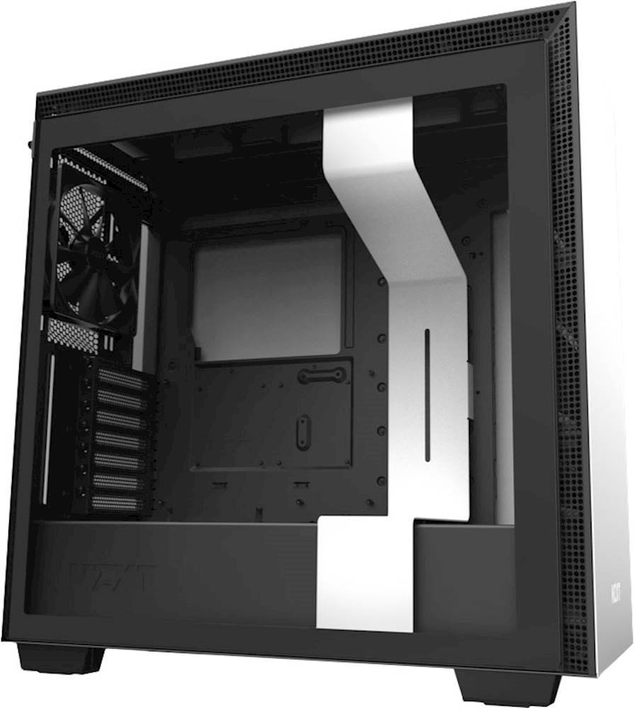NZXT - H710 eATX Mid-Tower Case with Tempered Glass - Matte White