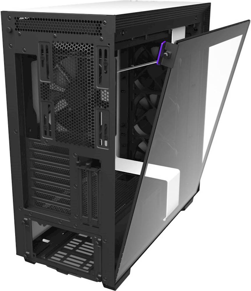 paling Volharding Ashley Furman NZXT H710 eATX Mid-Tower Case with Tempered Glass Matte White CA-H710B-W1 -  Best Buy