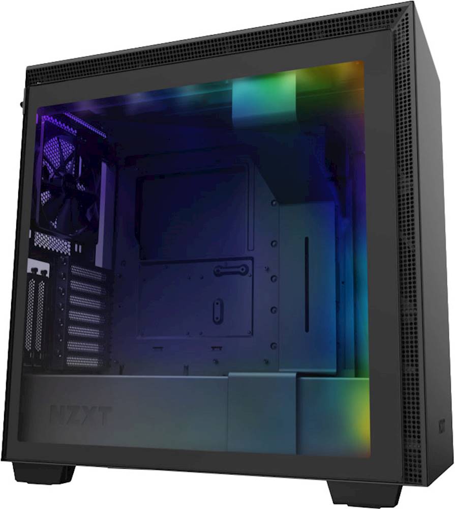 Volharding inhoud omhelzing NZXT H710i eATX Mid-Tower Case with Tempered Glass Matte Black CA-H710I-B1  - Best Buy