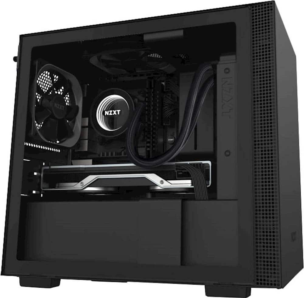 Best Buy: NZXT H210 Mini ITX Tower Case with Tempered Glass Matte 