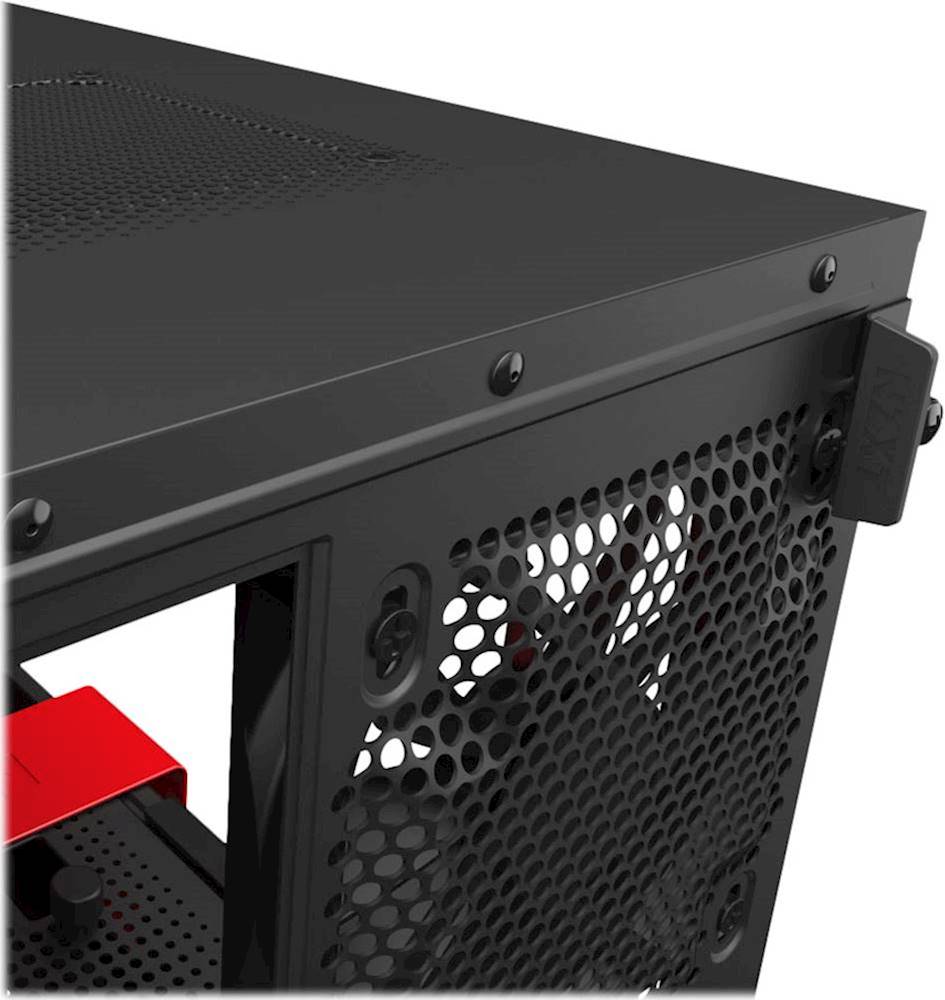 Best Buy: NZXT H210 Mini ITX Tower Case with Tempered Glass Red