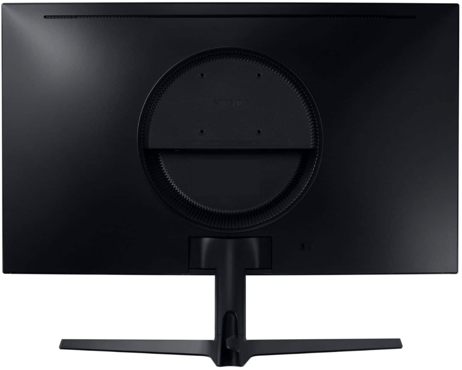Back. Samsung - 27” Odyssey Gaming CRG5 Series LED Curved 240Hz FHD Monitor with G-SYNC Compatibility - Dark Blue/Gray.