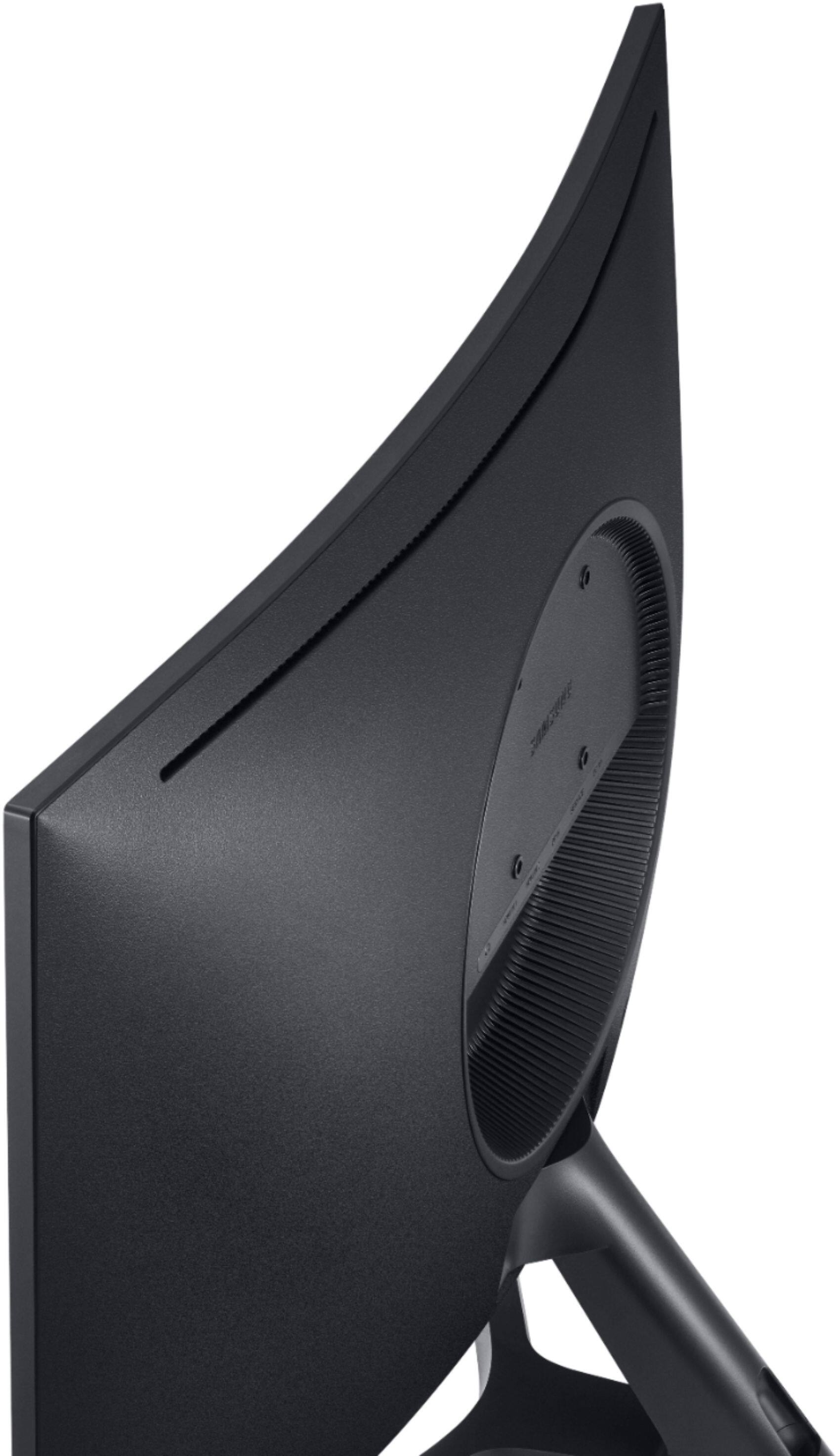 Alt View 15. Samsung - 27” Odyssey Gaming CRG5 Series LED Curved 240Hz FHD Monitor with G-SYNC Compatibility - Dark Blue/Gray.