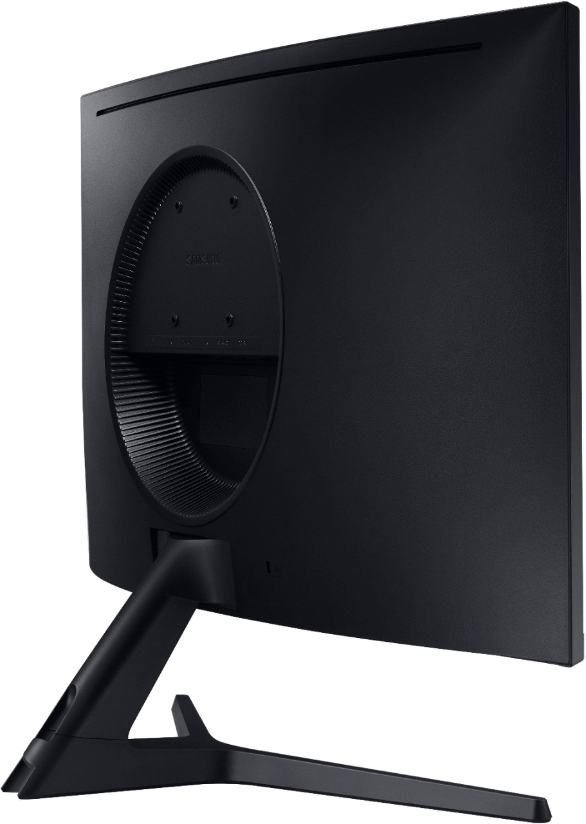 Alt View 17. Samsung - 27” Odyssey Gaming CRG5 Series LED Curved 240Hz FHD Monitor with G-SYNC Compatibility - Dark Blue/Gray.