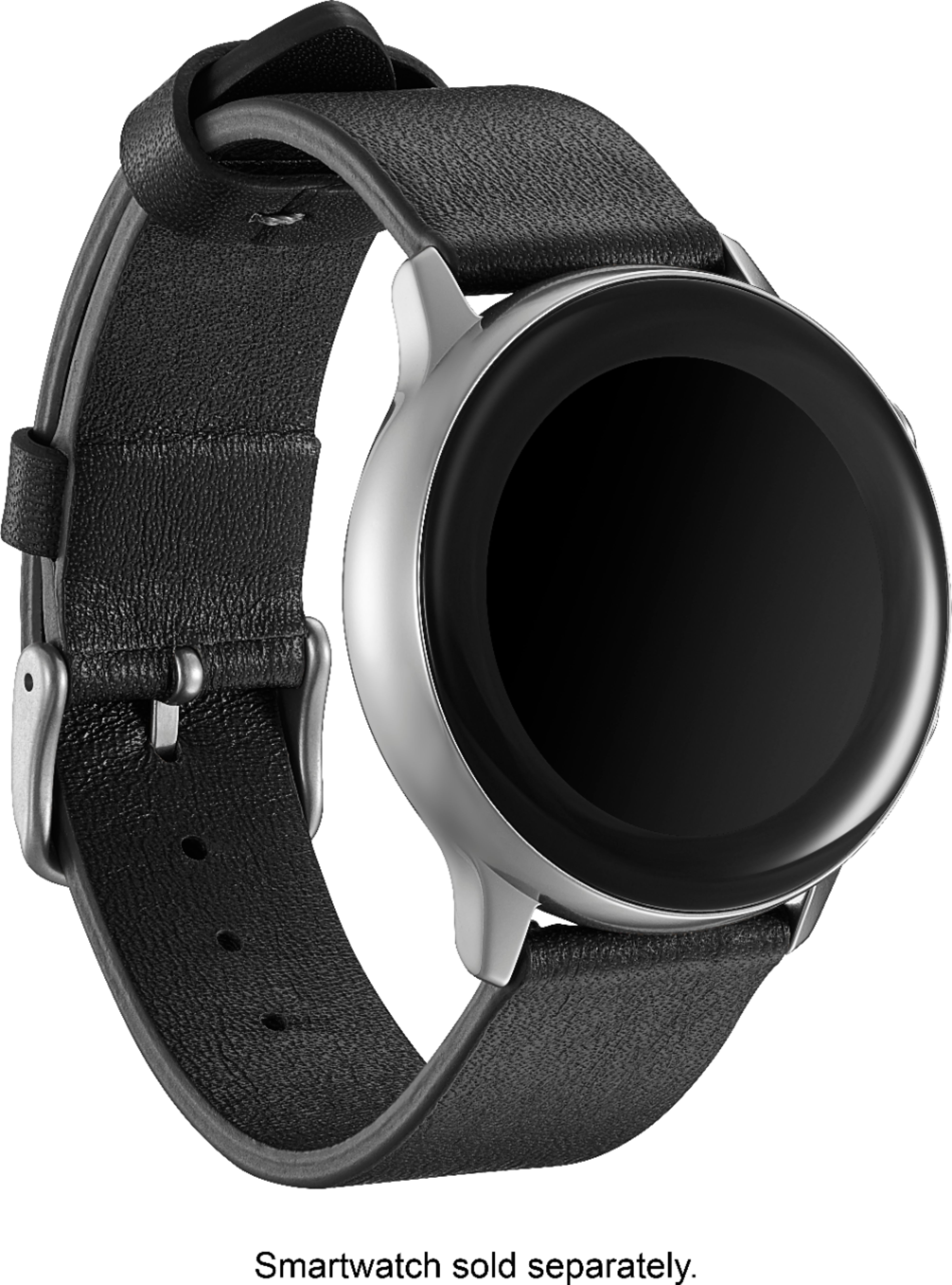 Platinum™ Leather Watch Band Samsung Galaxy Watch, Galaxy Watch3, Galaxy Watch4, Galaxy Active, Galaxy 2 Black PT-SGWA20BS Best Buy