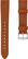 Alt View 11. Platinum™ - Leather Watch Band for Samsung Galaxy Watch, Galaxy Watch3, Galaxy Watch4, Galaxy Active, and Galaxy Active 2 - Copper.