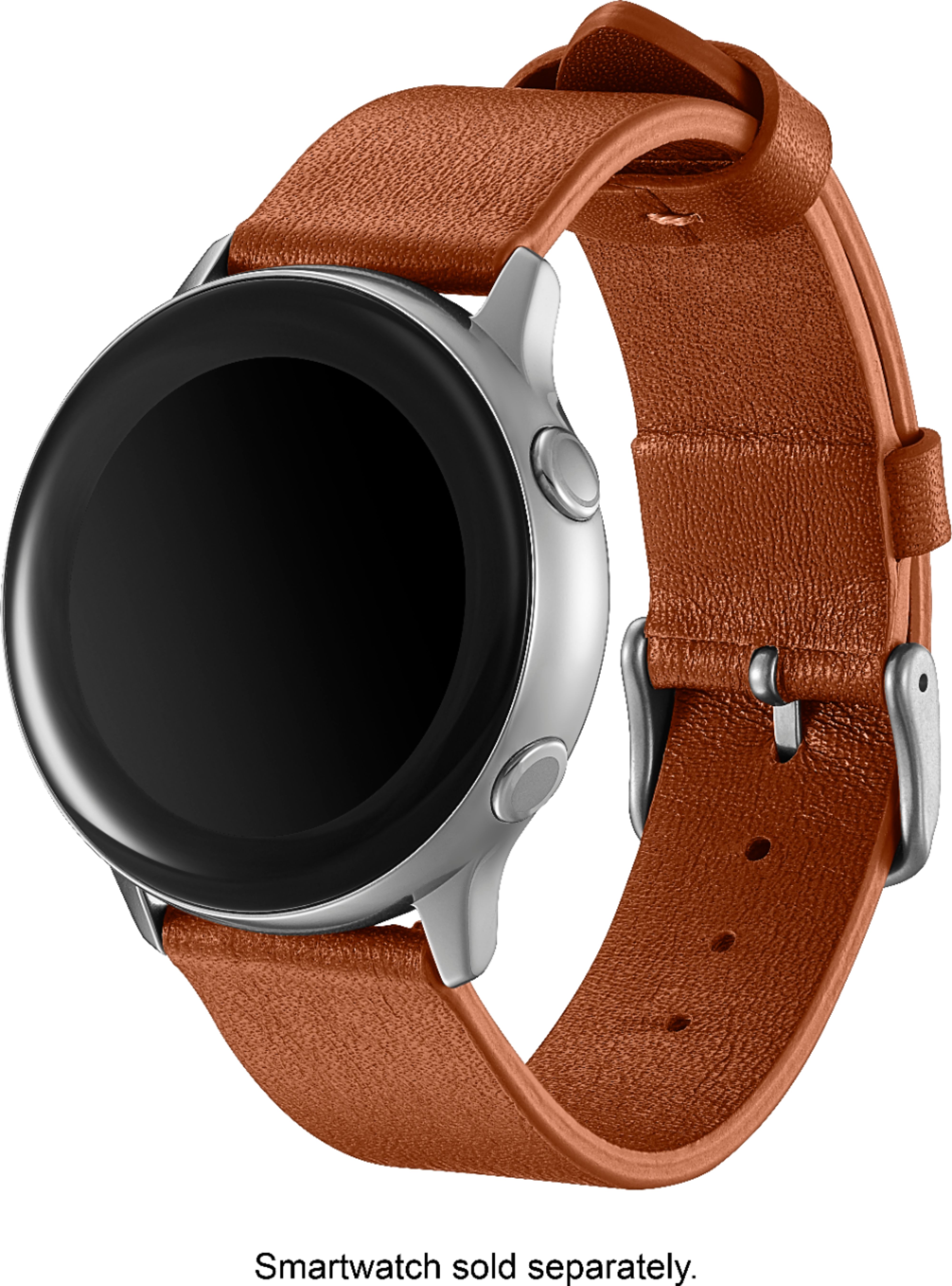 Best Buy: Platinum™ Leather Watch Band for Samsung Galaxy Watch