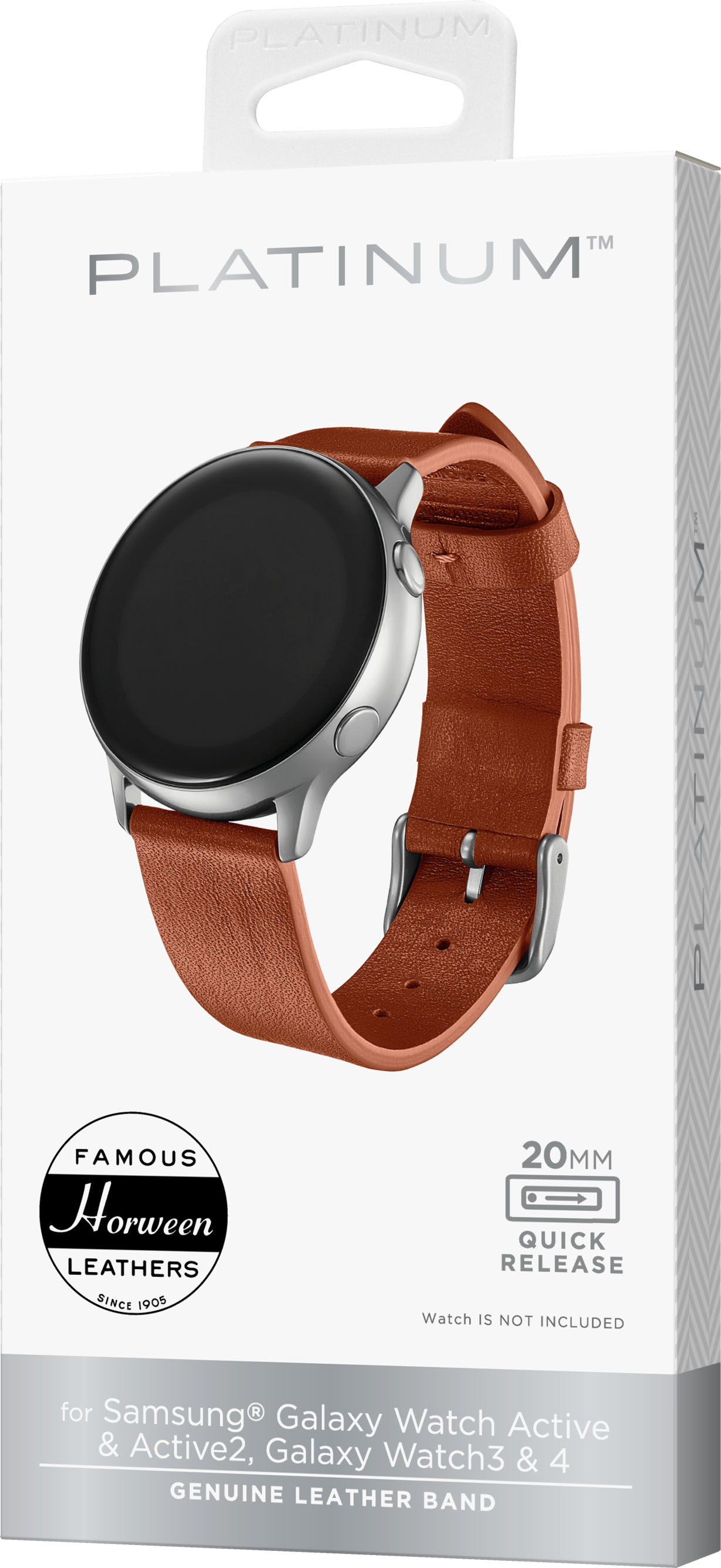 Genuine Leather band for Samsung Galaxy watch 6 5 pro/4/3/Active  2/44mm/40mm Bands Galaxy Watch 6/4 Classic 43mm/47mm Bracelet