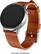 Left. Platinum™ - Leather Watch Band for Samsung Galaxy Watch, Galaxy Watch3, Galaxy Watch4, Galaxy Active, and Galaxy Active 2 - Copper.