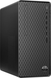 HP - Desktop - AMD Ryzen 5-Series - 12GB Memory - 256GB Solid State Drive - Jet Black - Front_Zoom