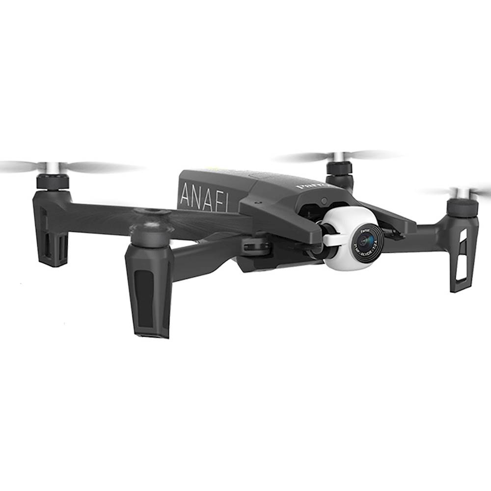 Angle View: Parrot - ANAFI FPV Drone with Skycontroller - Dark Gray