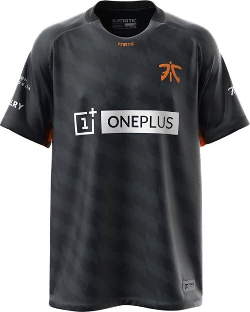Front Zoom. Fnatic - Player Jersey 2019 Men's - Size XL - Gray/Black.