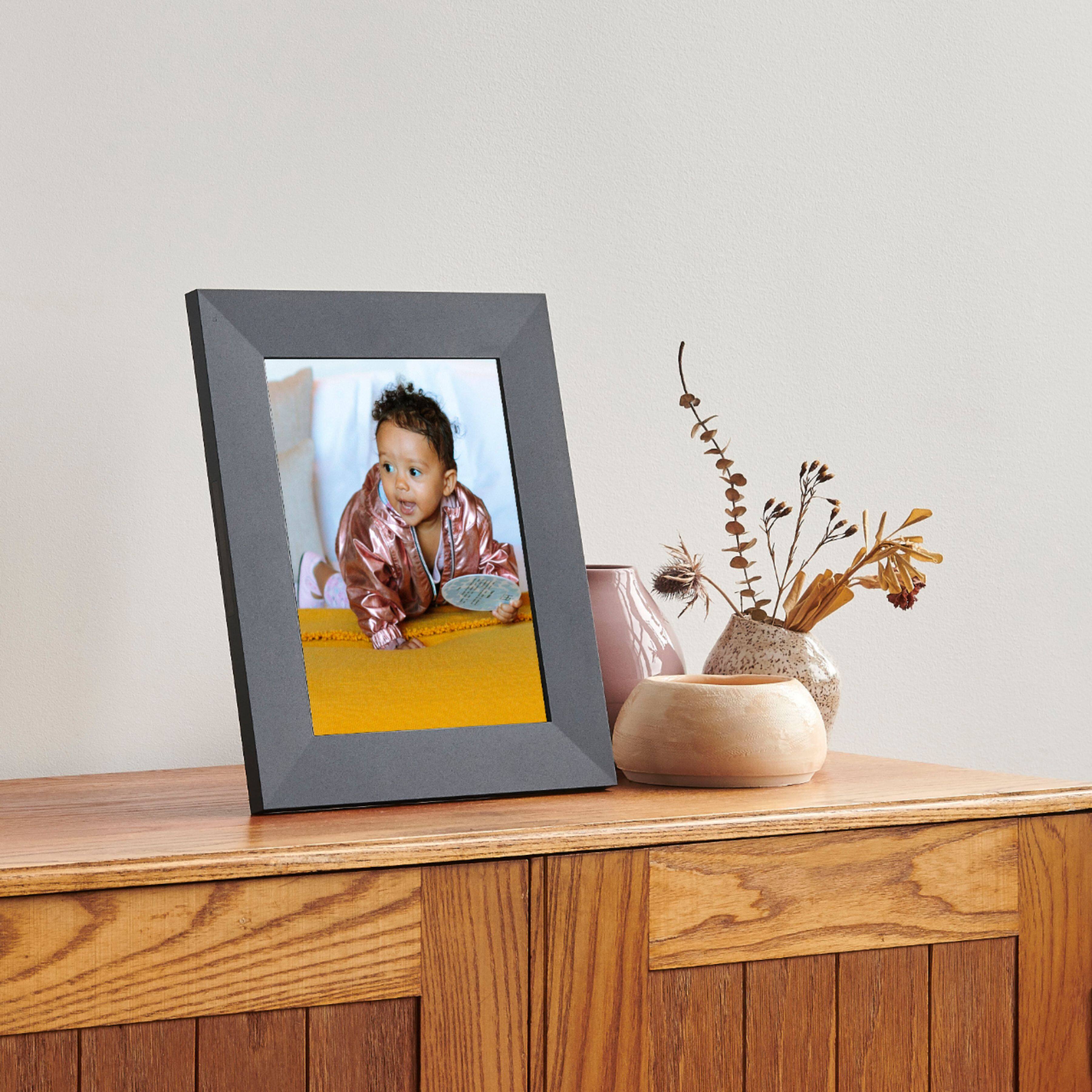 Alt View 15. Aura - Sawyer 9.7" LCD Wi-Fi Digital Photo Frame - Shale.