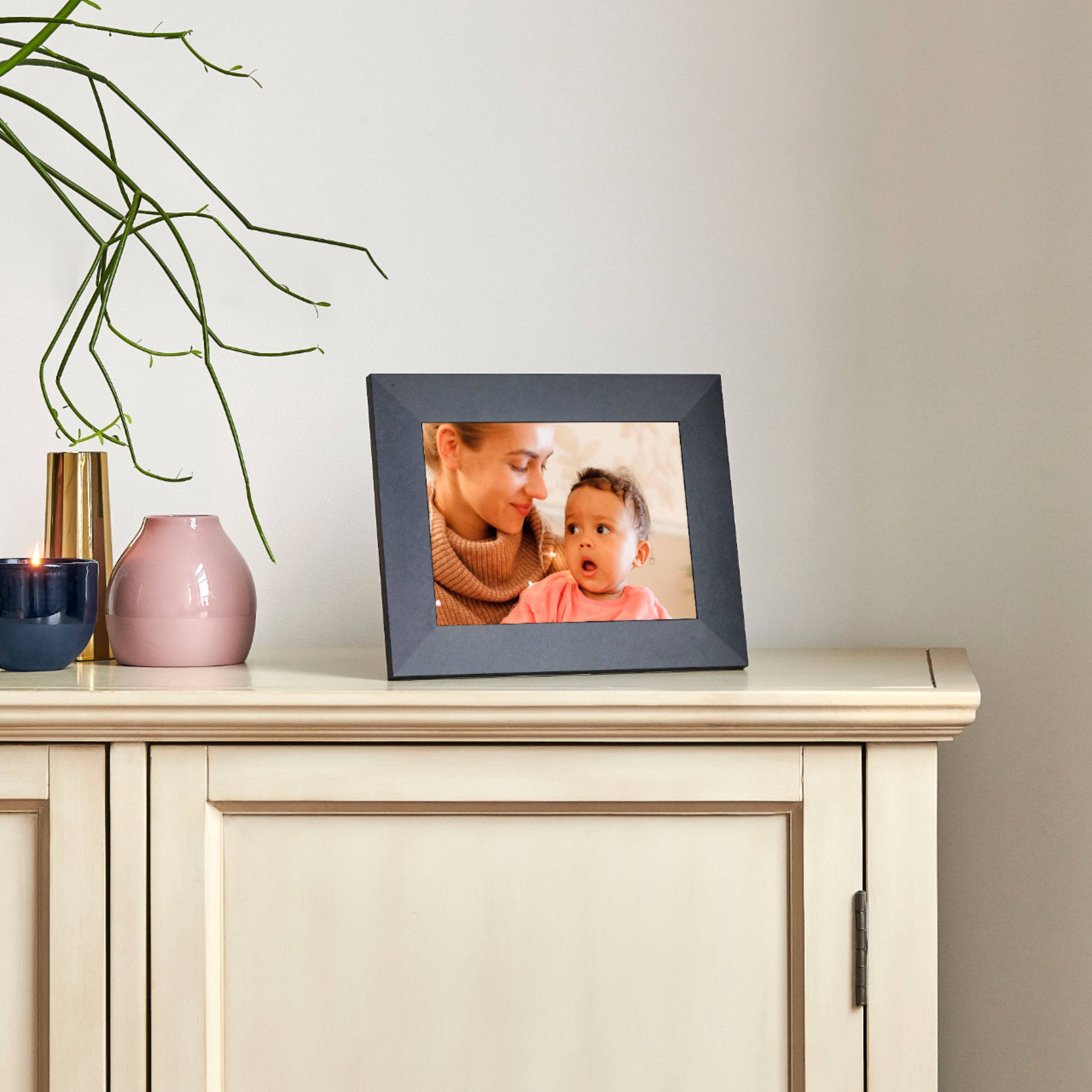 Alt View 16. Aura - Sawyer 9.7" LCD Wi-Fi Digital Photo Frame - Shale.