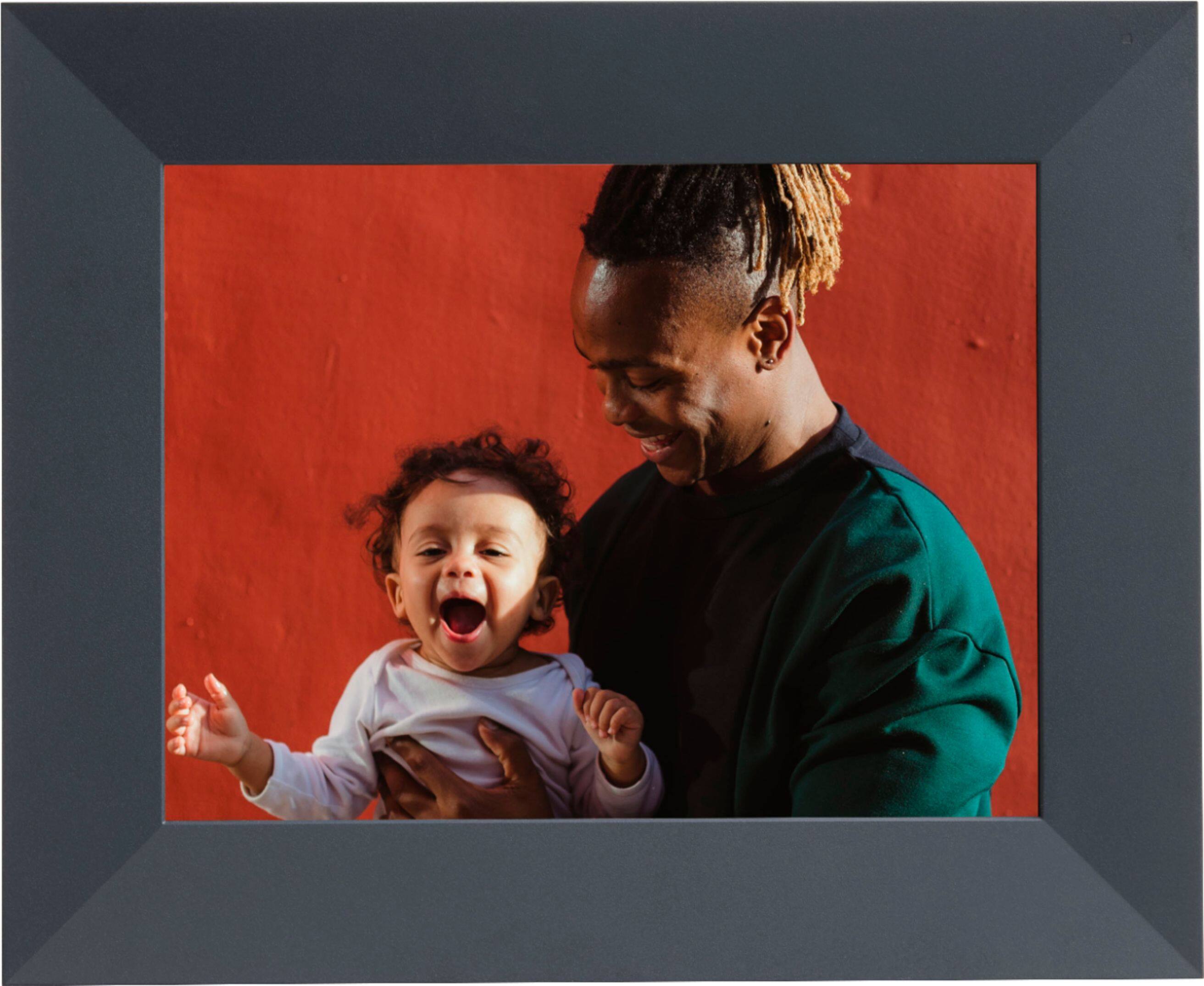 Left. Aura - Sawyer 9.7" LCD Wi-Fi Digital Photo Frame - Shale.