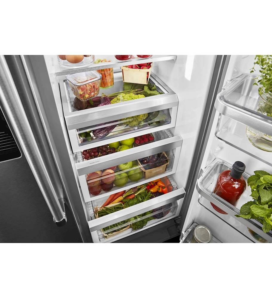 Alt View 16. KitchenAid - 19.8 Cu. Ft. Side-by-Side Counter-Depth Refrigerator.