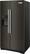 Left. KitchenAid - 19.8 Cu. Ft. Side-by-Side Counter-Depth Refrigerator - Black stainless steel.