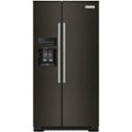 KitchenAid - 22.6 Cu. Ft. Side-by-Side Counter-Depth Refrigerator - Black Stainless Steel