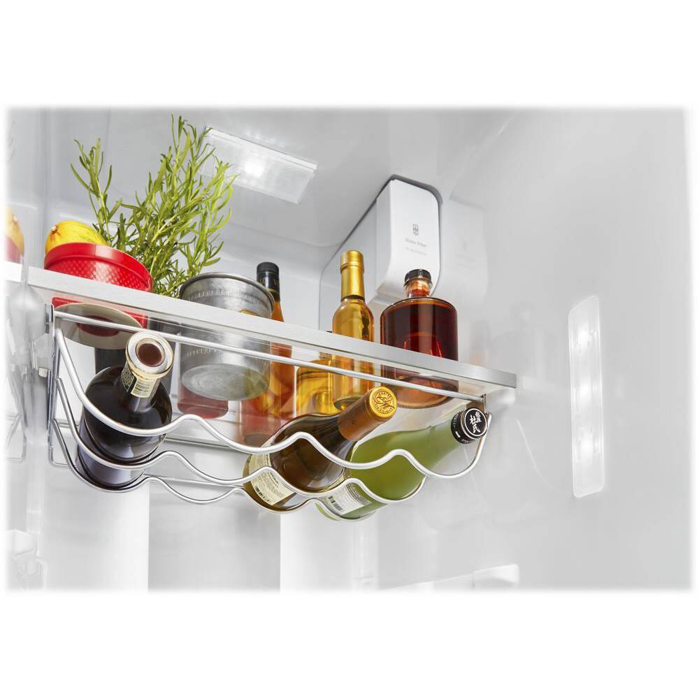 Alt View 13. KitchenAid - 22.6 Cu. Ft. Side-by-Side Counter-Depth Refrigerator - Black Stainless Steel With PrintShield Finish.