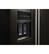 Alt View 4. KitchenAid - 24.8 Cu. Ft. Side-by-Side Refrigerator - Black Stainless Steel.