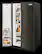 Alt View 5. KitchenAid - 24.8 Cu. Ft. Side-by-Side Refrigerator - Black Stainless Steel.