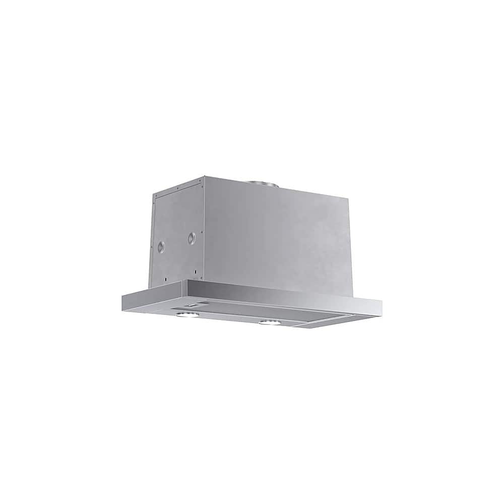 Angle. Bosch - 500 Series 24" Convertible Range Hood - Stainless steel.