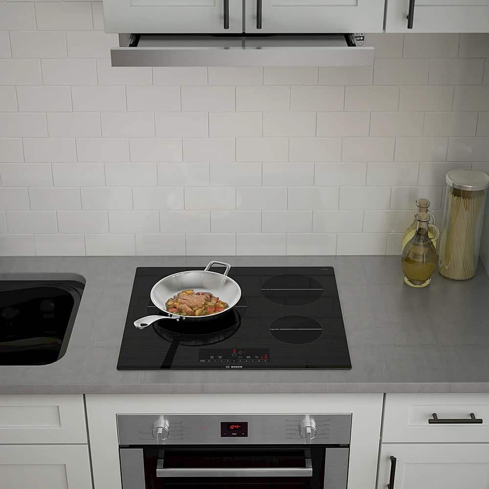Alt View 21. Bosch - 500 Series 24" Convertible Range Hood - Stainless steel.