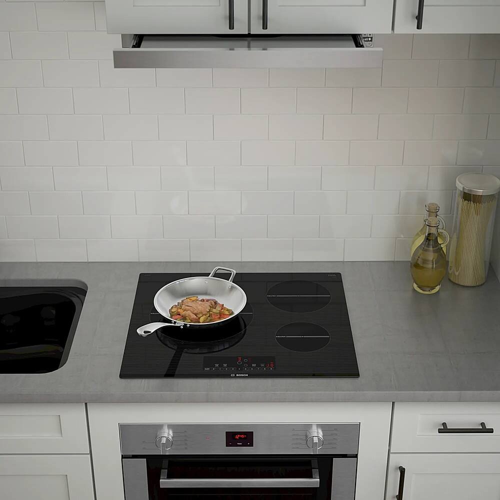 Alt View 21. Bosch - 500 Series 24" Convertible Range Hood - Stainless steel.