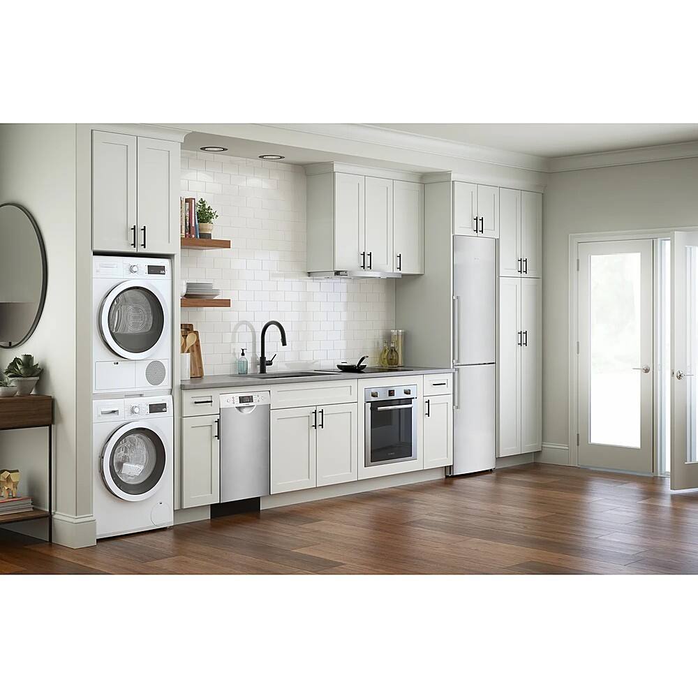 Alt View 23. Bosch - 500 Series 24" Convertible Range Hood - Stainless steel.